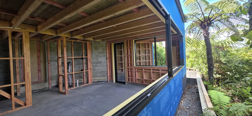 Timber structure beneath the existing dwelling